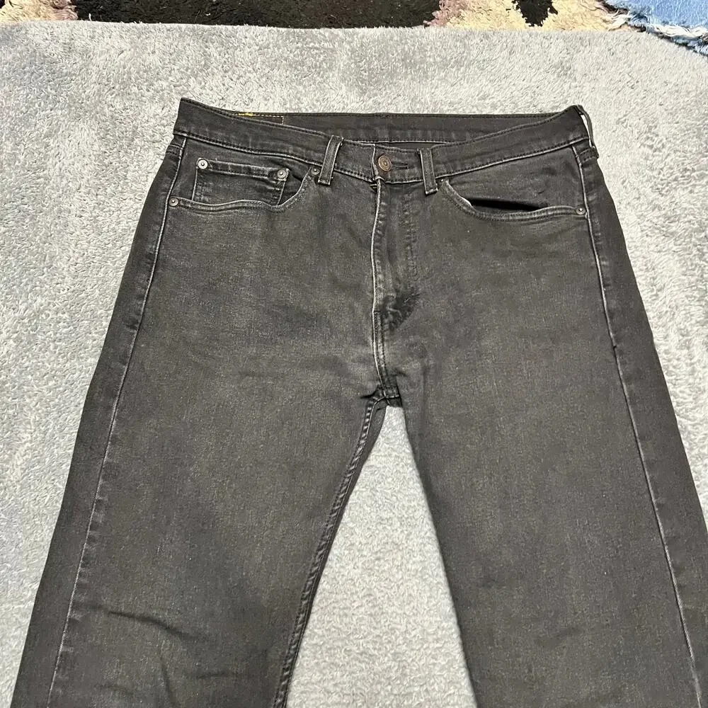 Levi’s 506 Jeans Mens 34 x34 Black Straight Fit Denim Pants